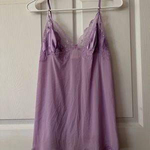 lilac vintage victoria’s secret lingerie top